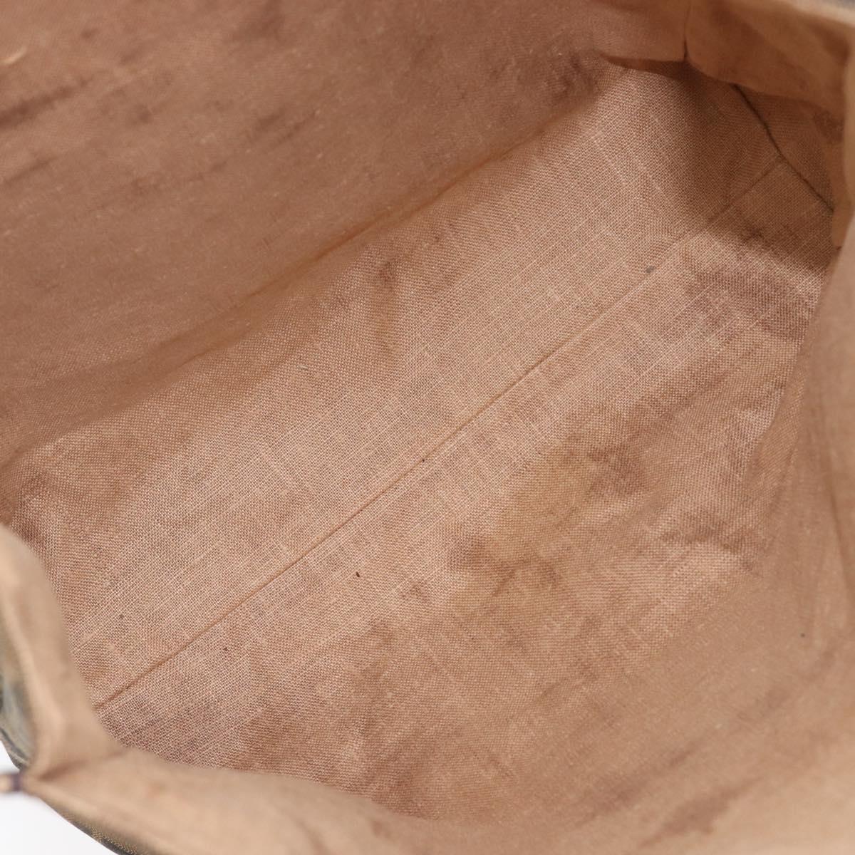 FENDI Zucca Canvas Hand Bag Black 8BH173 Auth gh2369