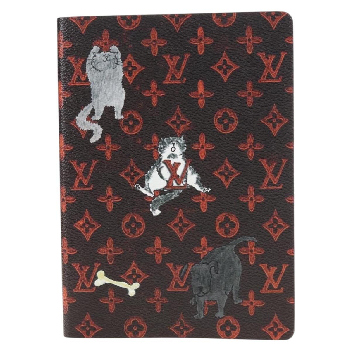 LOUIS VUITTON Catgram Notebook Kai Eclamance GI0358 LV Auth gh2372