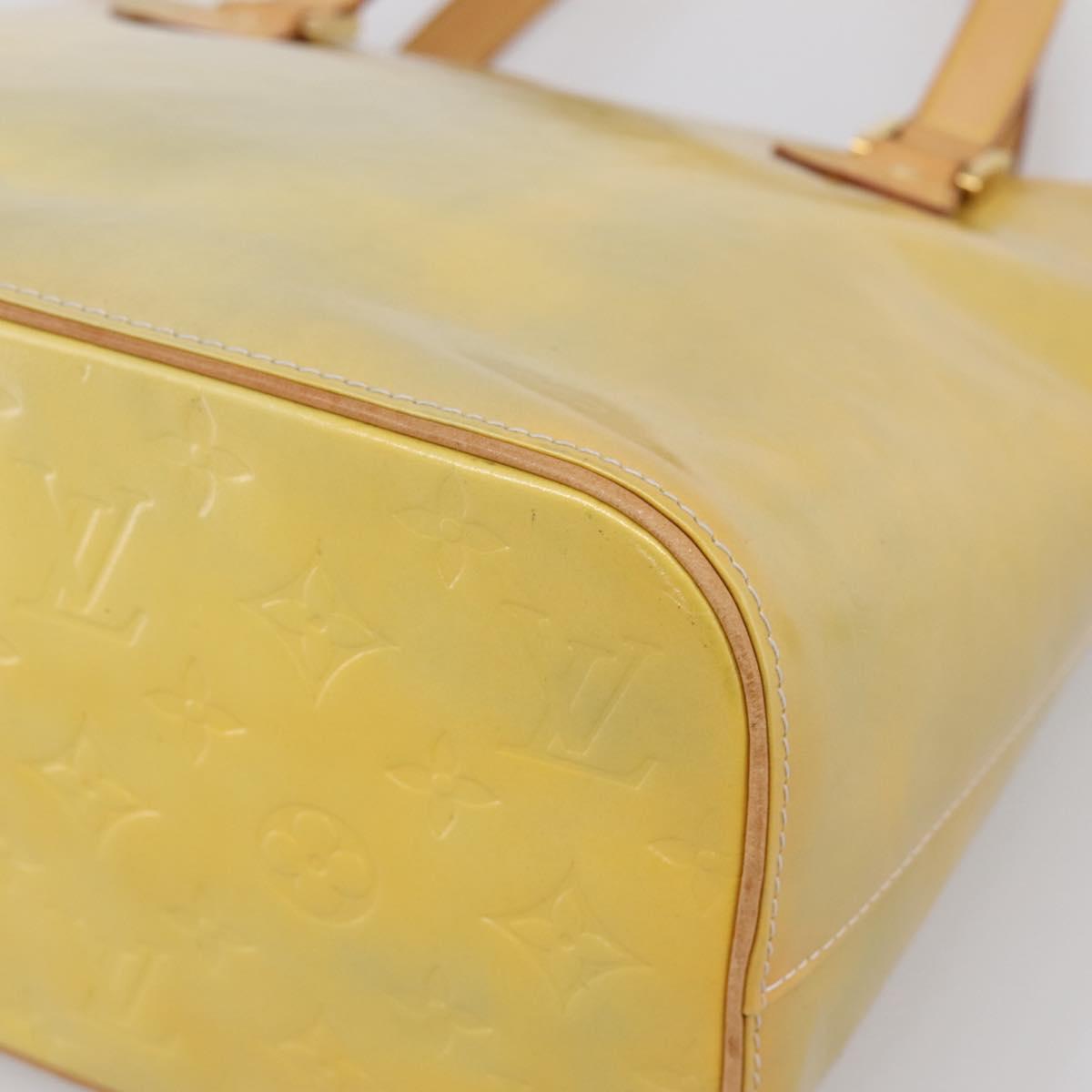 LOUIS VUITTON Monogram Vernis Houston Hand Bag Gris M91053 LV Auth gh2377