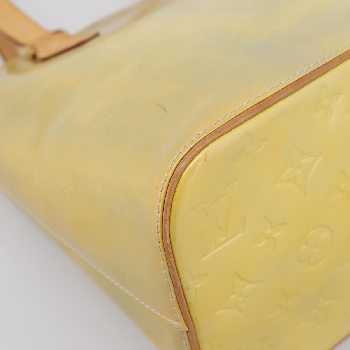 LOUIS VUITTON Monogram Vernis Houston Hand Bag Gris M91053 LV Auth gh2377