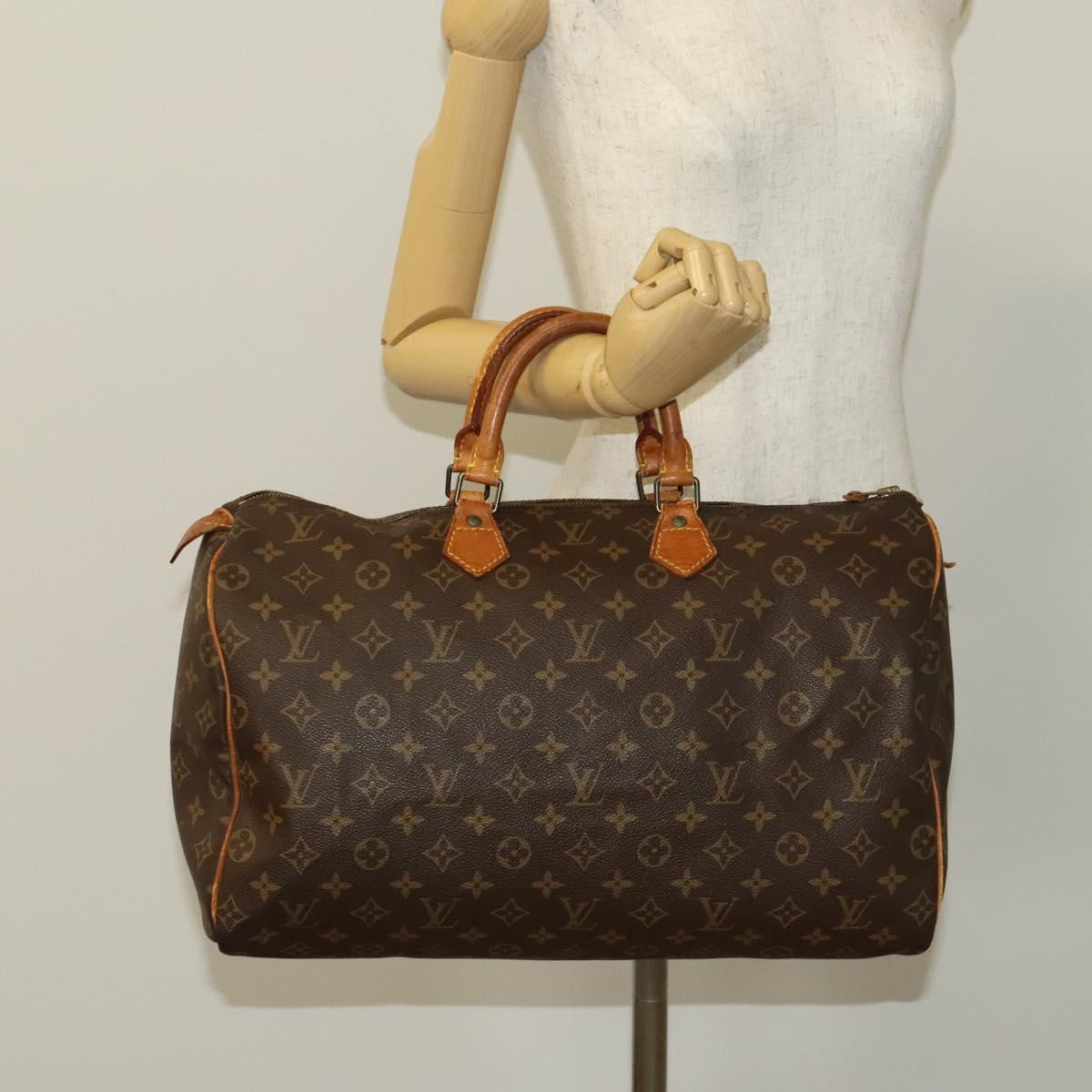 LOUIS VUITTON Monogram Speedy 40 Hand Bag M41522 LV Auth gh238
