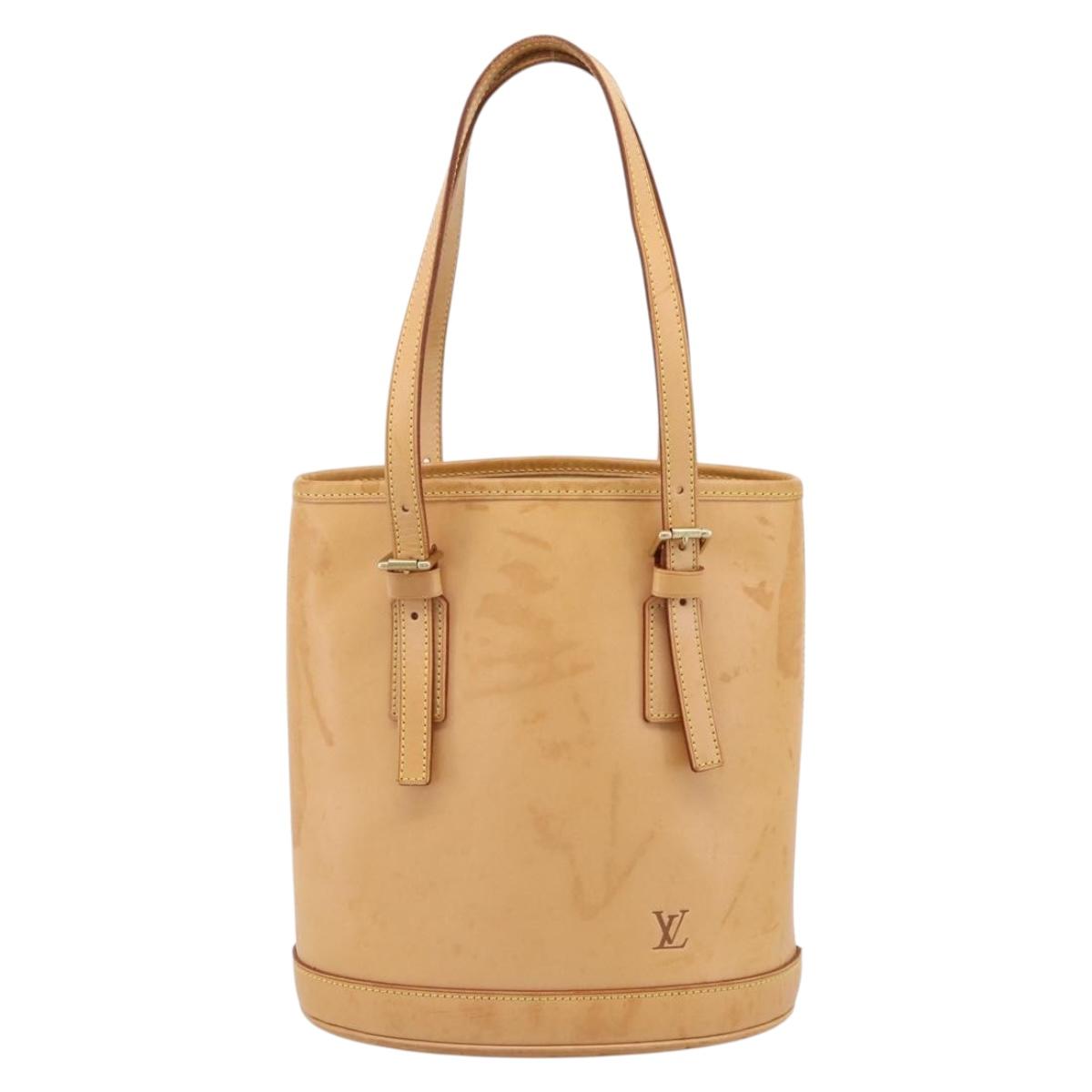 LOUIS VUITTON Nomad Bucket PM Shoulder Bag Beige M85001 LV Auth gh2389V