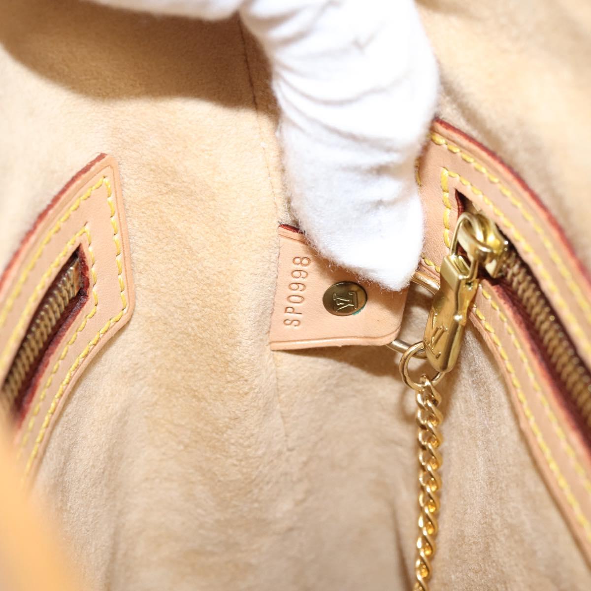 LOUIS VUITTON Nomad Bucket PM Shoulder Bag Beige M85001 LV Auth gh2389V