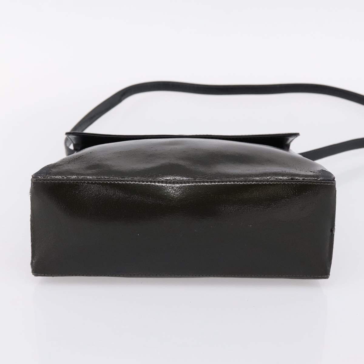 LOEWE Velazquez Hand Bag Leather 2way Green Silver Auth gh2401