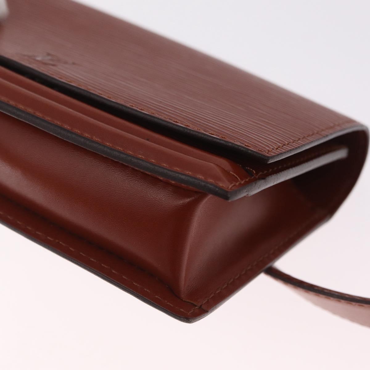 LOUIS VUITTON Epi Tilsitt Waist bag Brown M52603 LV Auth gh2427A