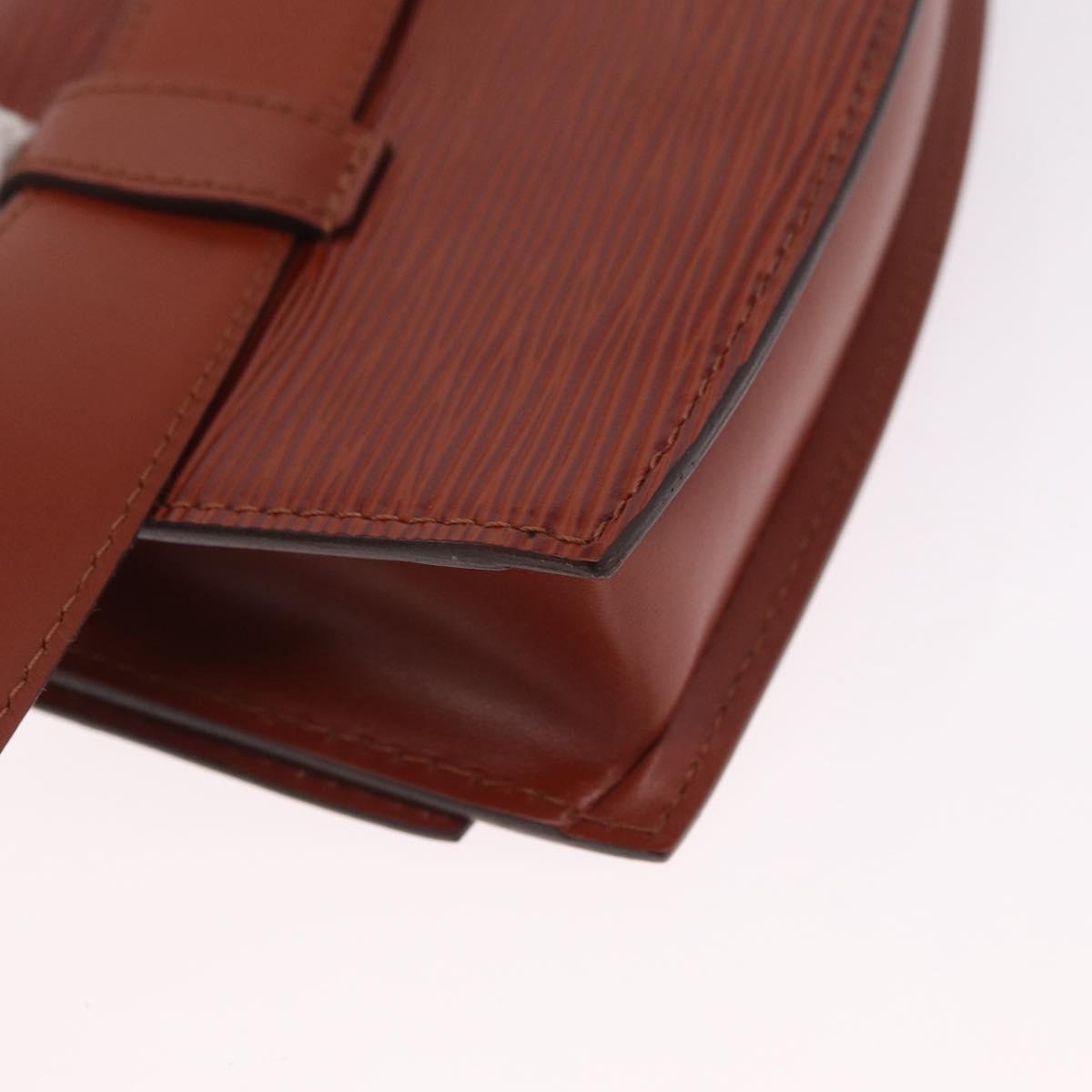 LOUIS VUITTON Epi Tilsitt Waist bag Brown M52603 LV Auth gh2427A