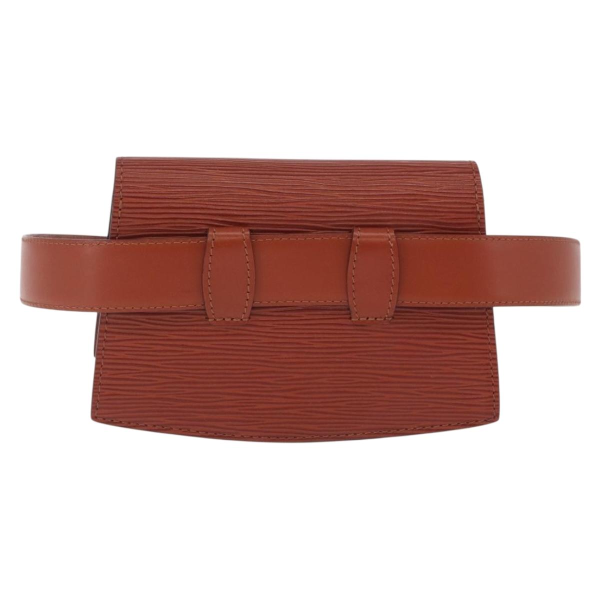 LOUIS VUITTON Epi Tilsitt Waist bag Brown M52603 LV Auth gh2427A