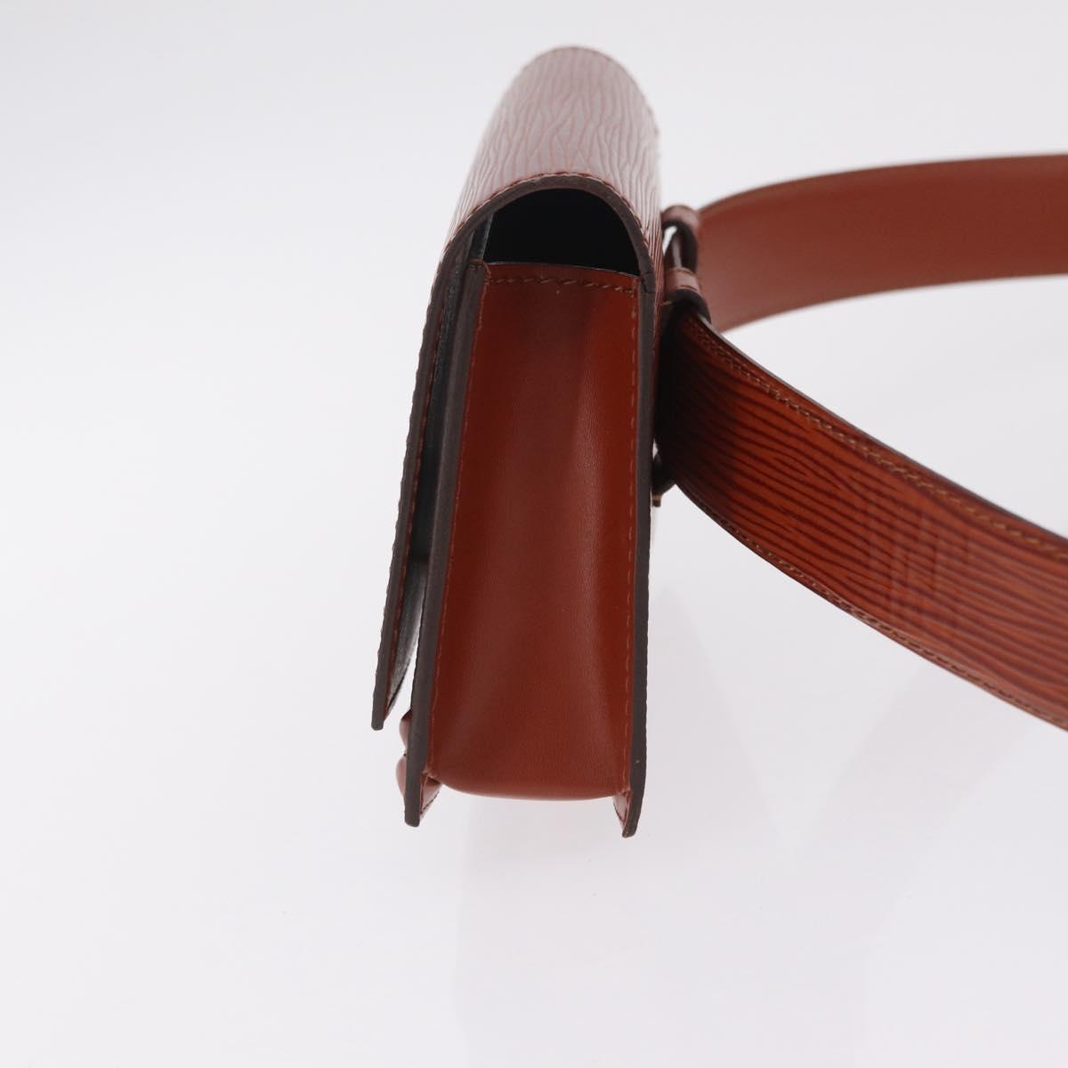 LOUIS VUITTON Epi Tilsitt Waist bag Brown M52603 LV Auth gh2427A