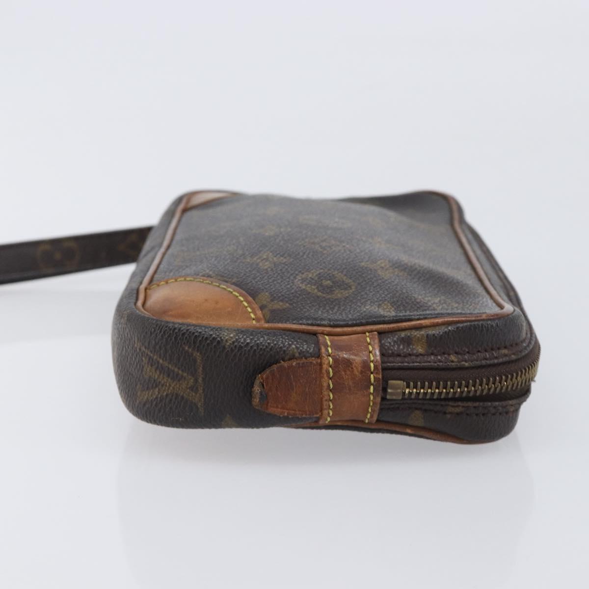 LOUIS VUITTON Monogram Marly Dragonne PM Clutch Bag M51827 LV Auth gh2445