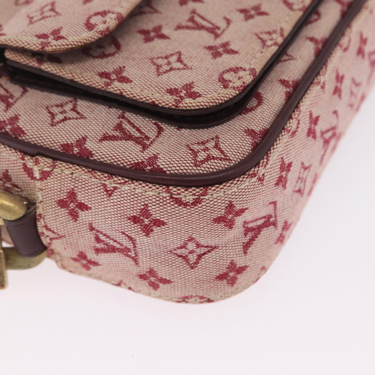 LOUIS VUITTON Monogram Mini Juliet MM Shoulder Bag Red M92219 LV Auth gh2452