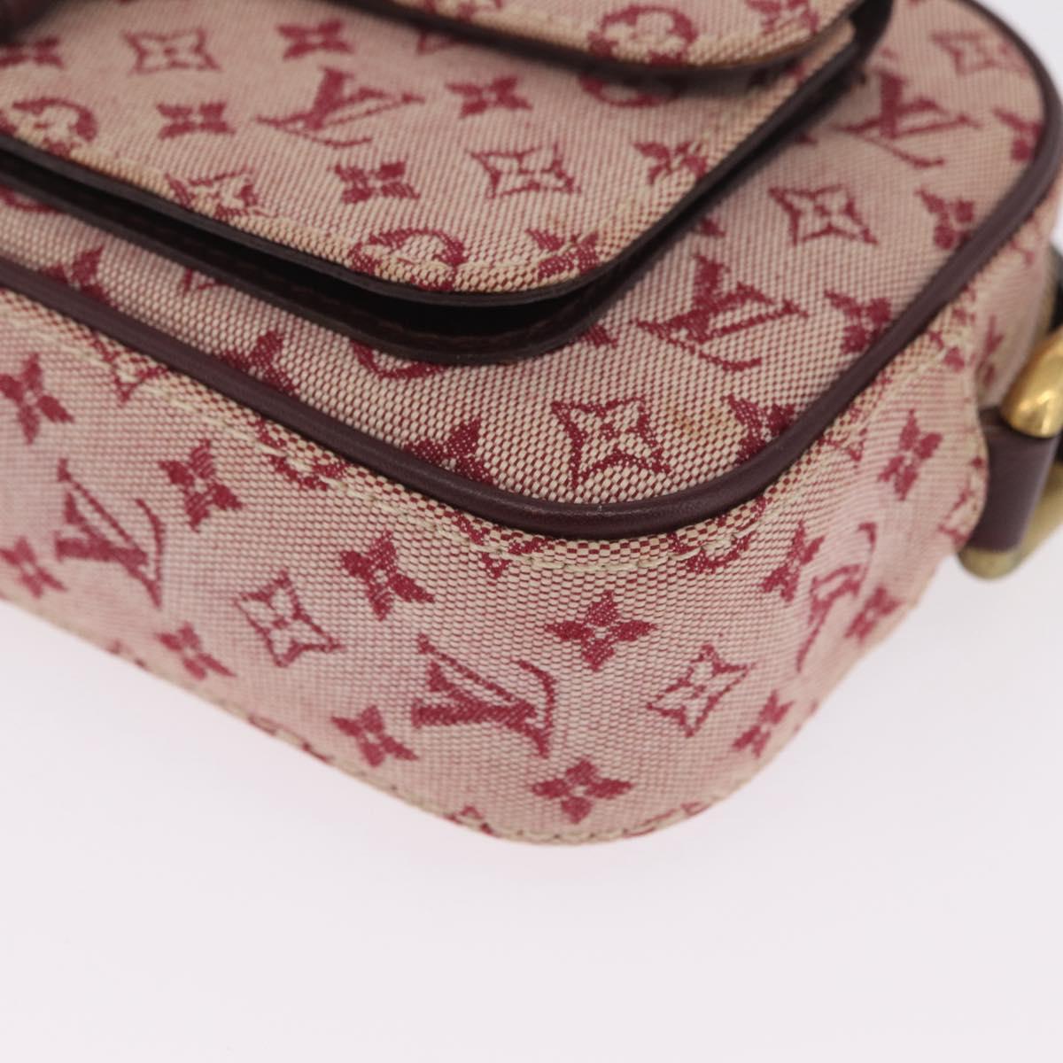 LOUIS VUITTON Monogram Mini Juliet MM Shoulder Bag Red M92219 LV Auth gh2452