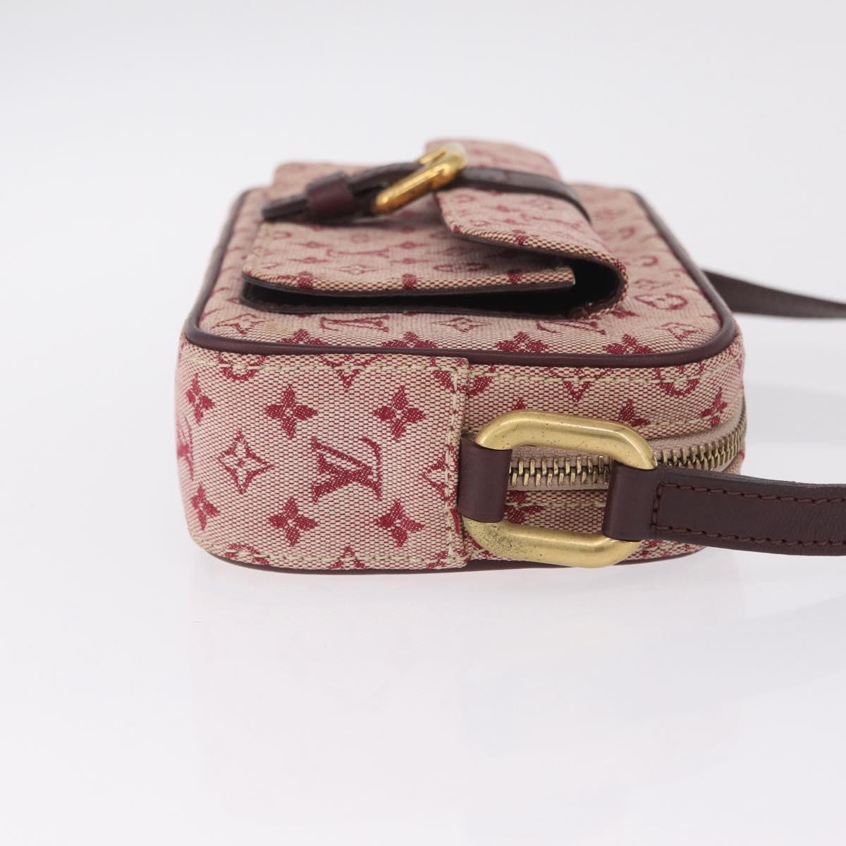 LOUIS VUITTON Monogram Mini Juliet MM Shoulder Bag Red M92219 LV Auth gh2452