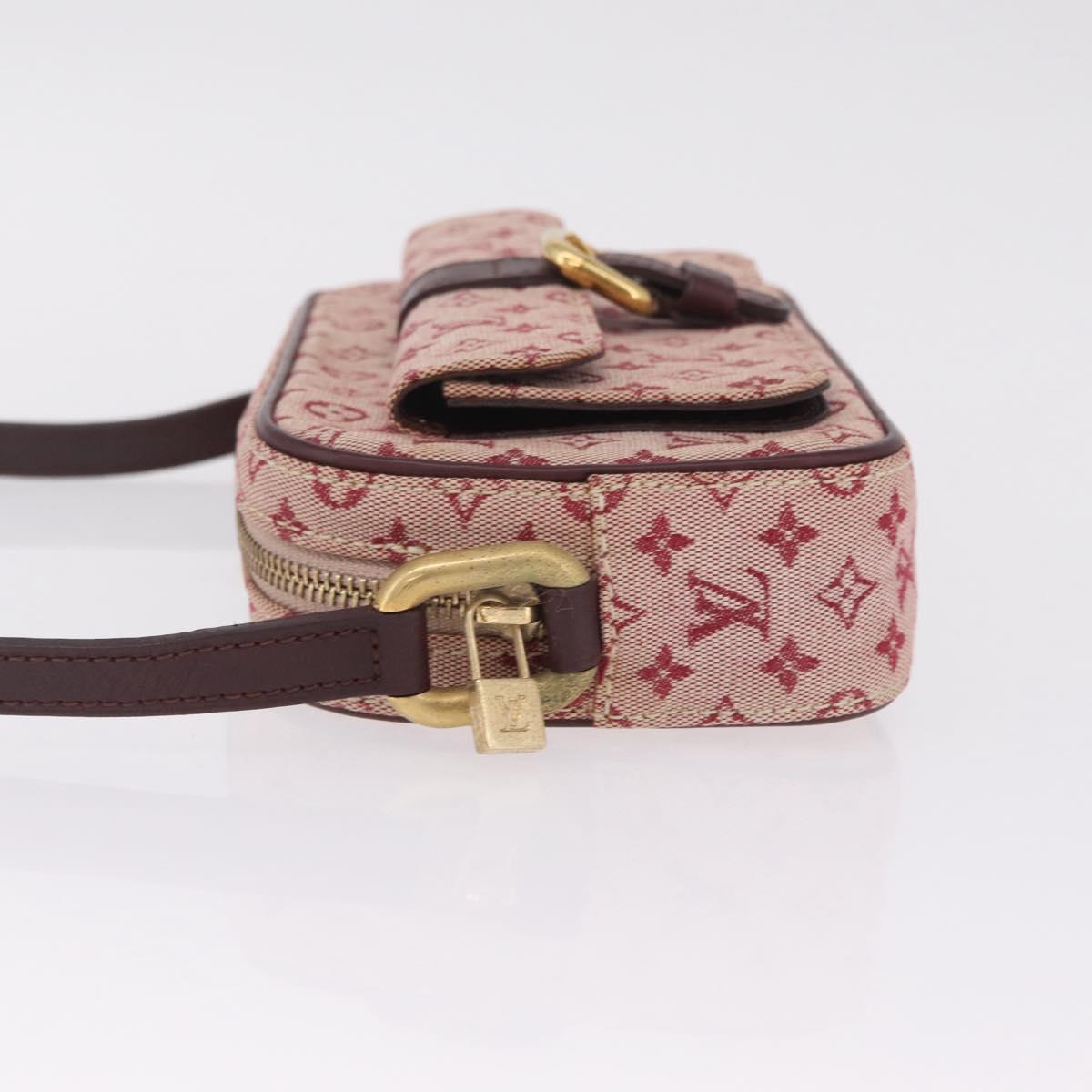 LOUIS VUITTON Monogram Mini Juliet MM Shoulder Bag Red M92219 LV Auth gh2452