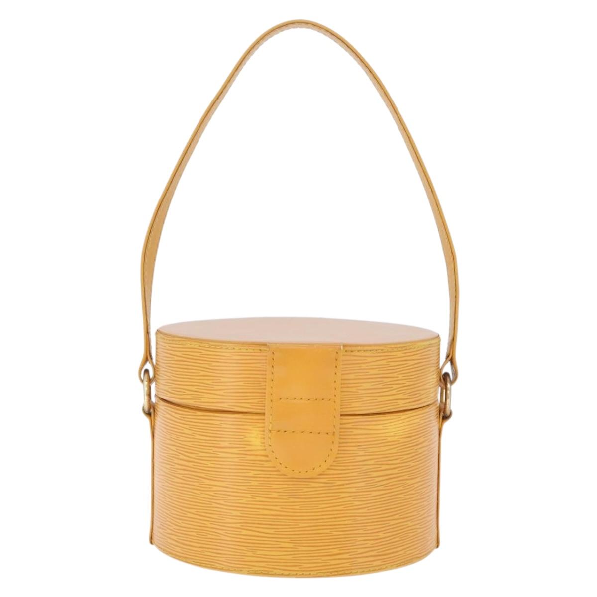 LOUIS VUITTON Epi Shoulder Bag Yellow LV Auth gh2453V