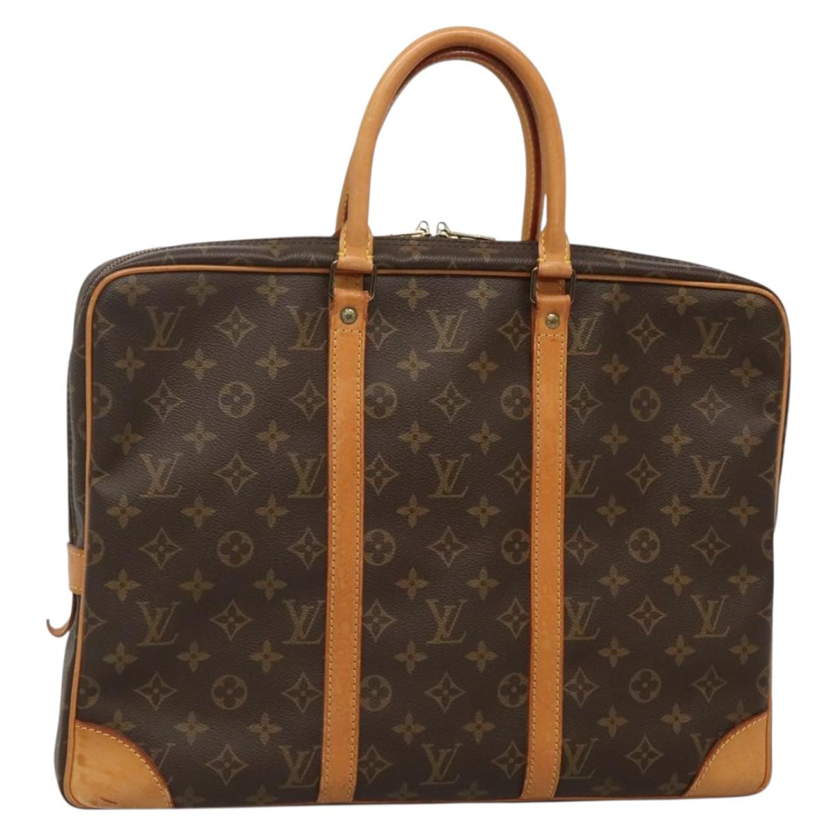 LOUIS VUITTON Monogram Porte Documents Voyage Business Bag M52005 LV Auth gh246