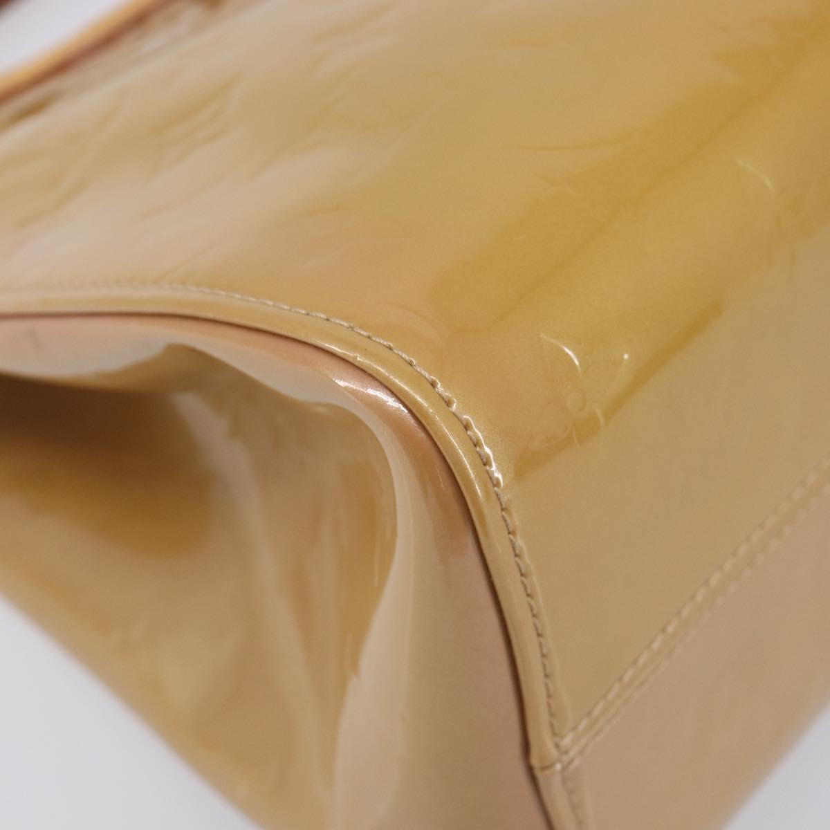LOUIS VUITTON Monogram Vernis Maple drive Hand Bag Noisette M91376 Auth gh2464V
