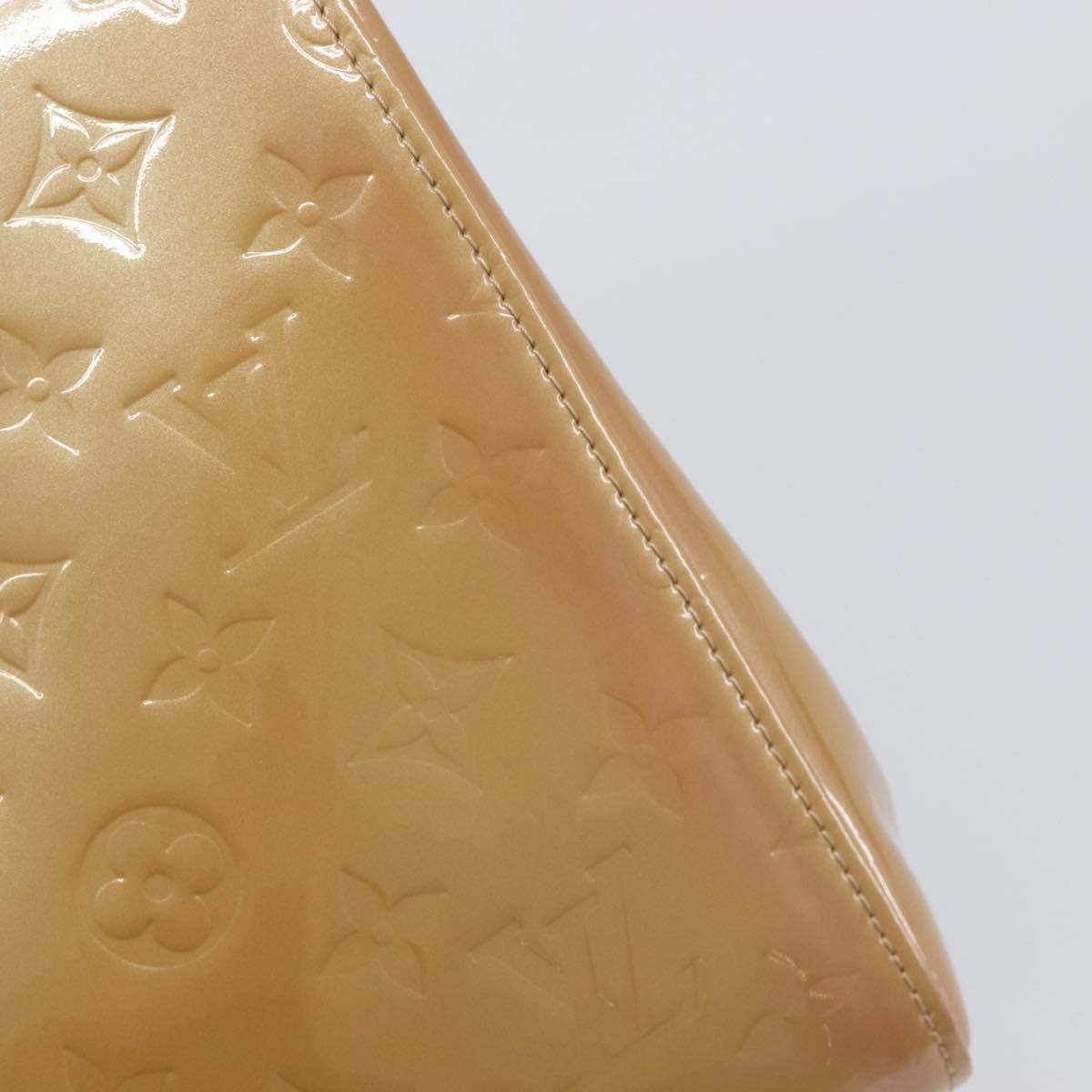 LOUIS VUITTON Monogram Vernis Maple drive Hand Bag Noisette M91376 Auth gh2464V