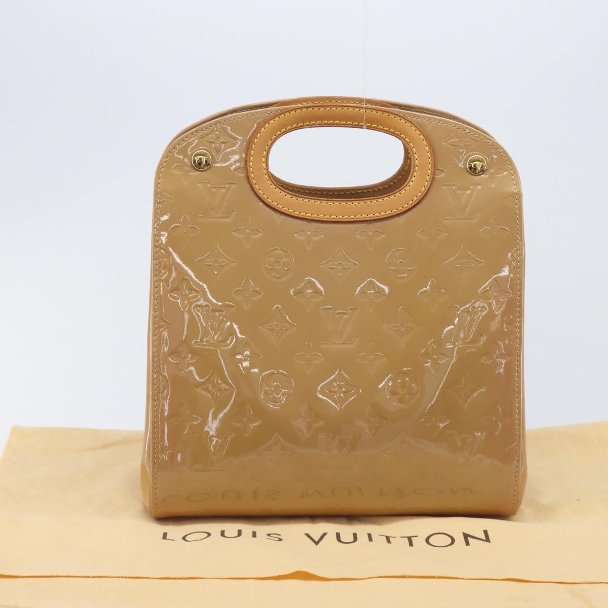 LOUIS VUITTON Monogram Vernis Maple drive Hand Bag Noisette M91376 Auth gh2464V