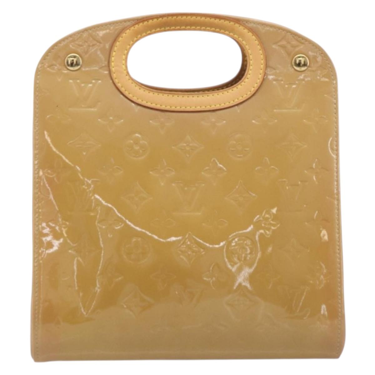 LOUIS VUITTON Monogram Vernis Maple drive Hand Bag Noisette M91376 Auth gh2464V