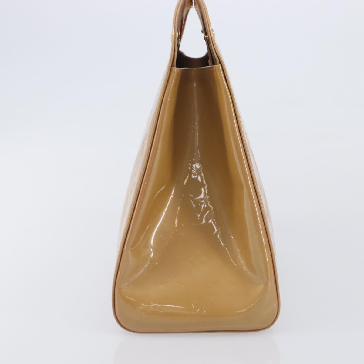 LOUIS VUITTON Monogram Vernis Maple drive Hand Bag Noisette M91376 Auth gh2464V