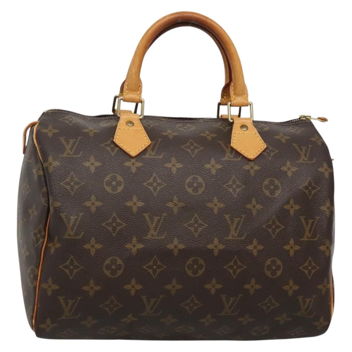 LOUIS VUITTON Monogram Speedy 30 Hand Bag M41526 LV Auth gh402