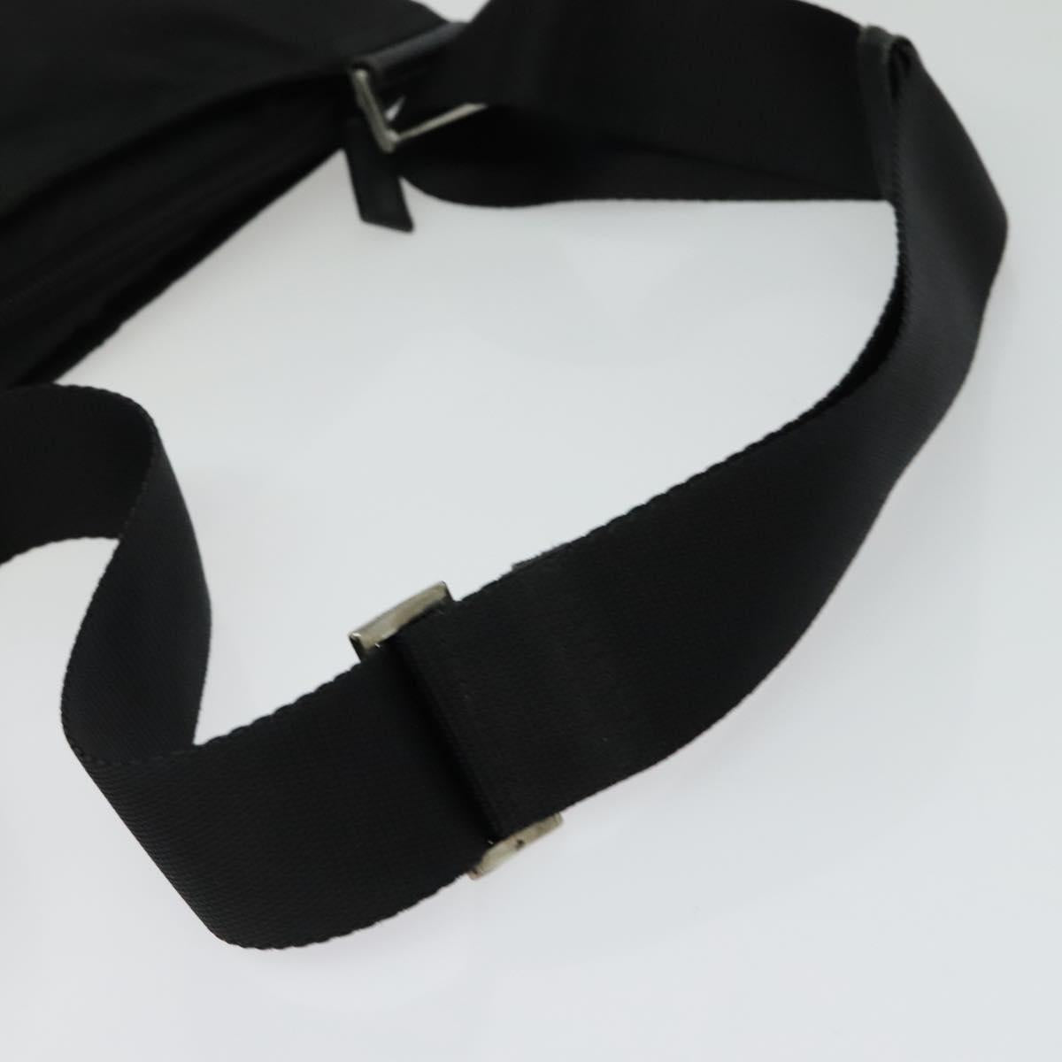 PRADA Shoulder Bag Nylon Black Auth gh414