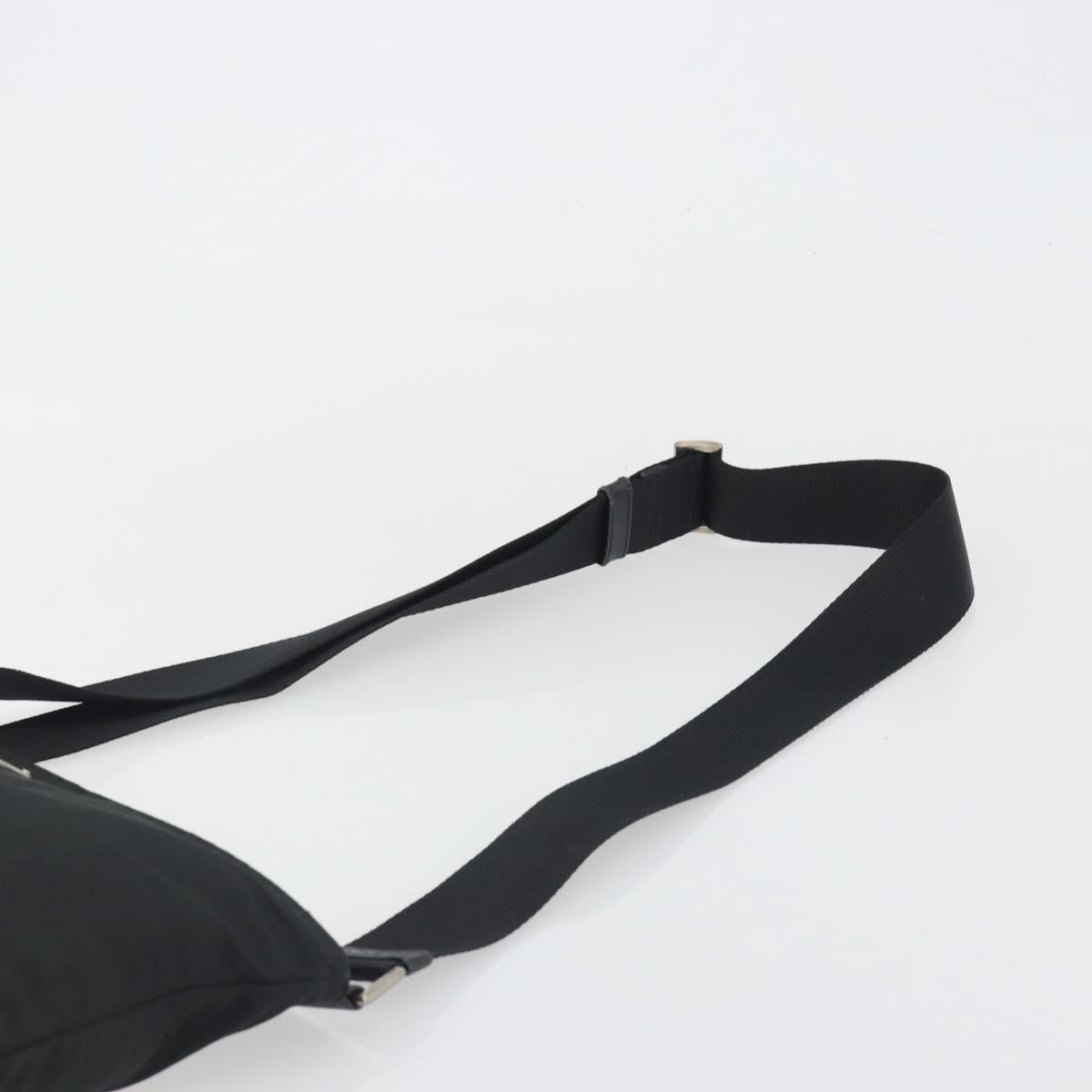 PRADA Shoulder Bag Nylon Black Auth gh414