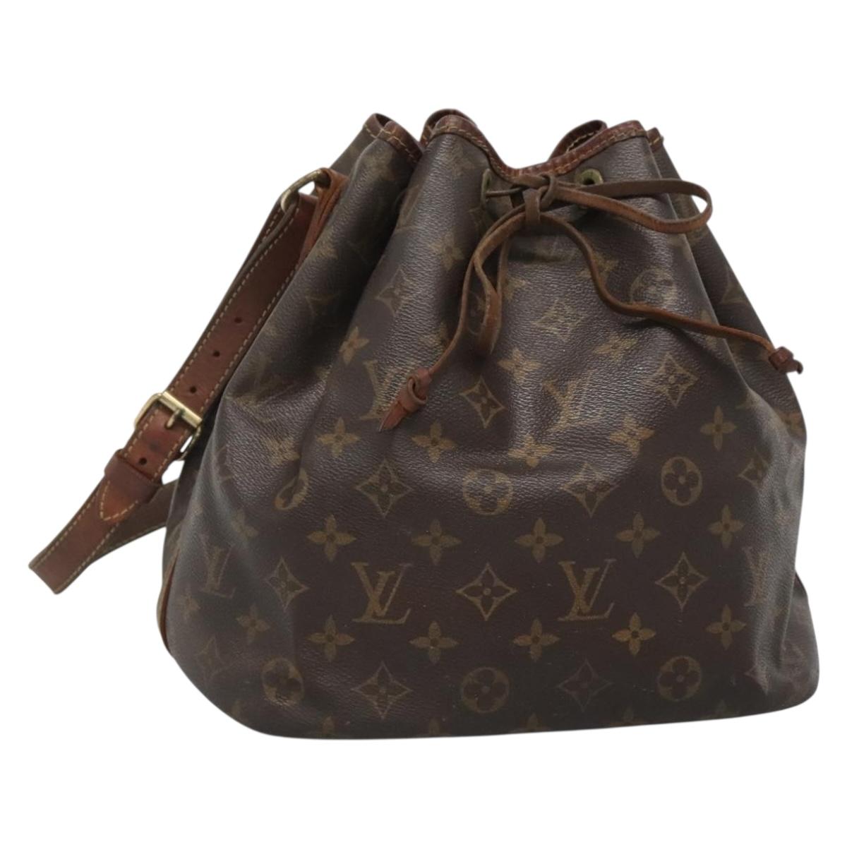 LOUIS VUITTON Monogram Petit Noe Shoulder Bag M42226 LV Auth gh428