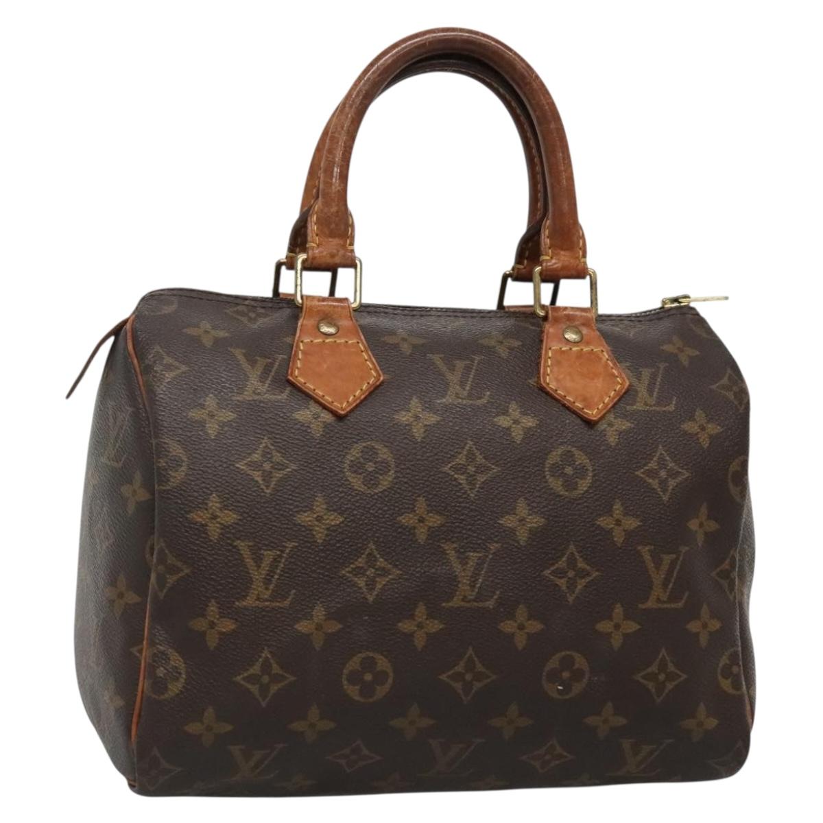 LOUIS VUITTON Monogram Speedy 25 Hand Bag M41528 LV Auth gh442