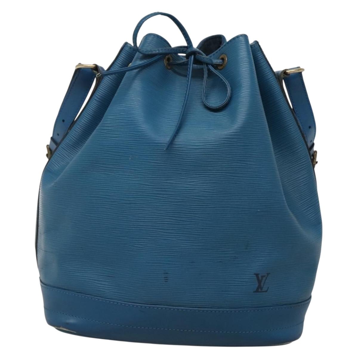 LOUIS VUITTON Epi Noe Shoulder Bag Toledo Blue M44005 LV Auth gh458