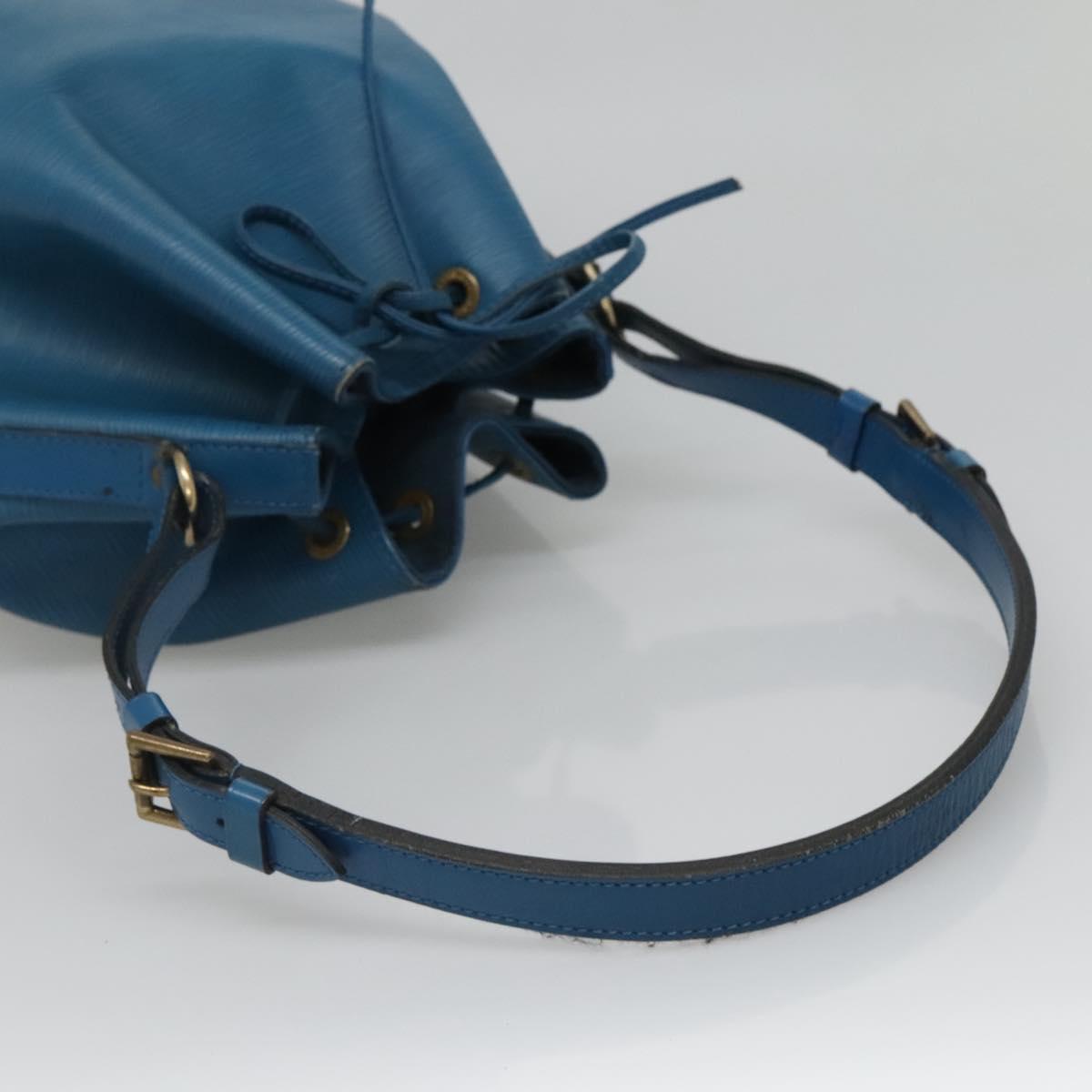 LOUIS VUITTON Epi Noe Shoulder Bag Toledo Blue M44005 LV Auth gh458