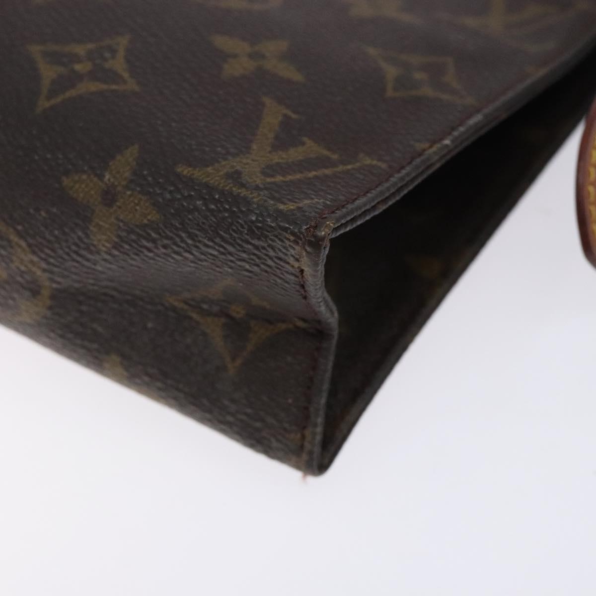 LOUIS VUITTON Monogram Poche Toilette 19 Pouch M47544 LV Auth gh466