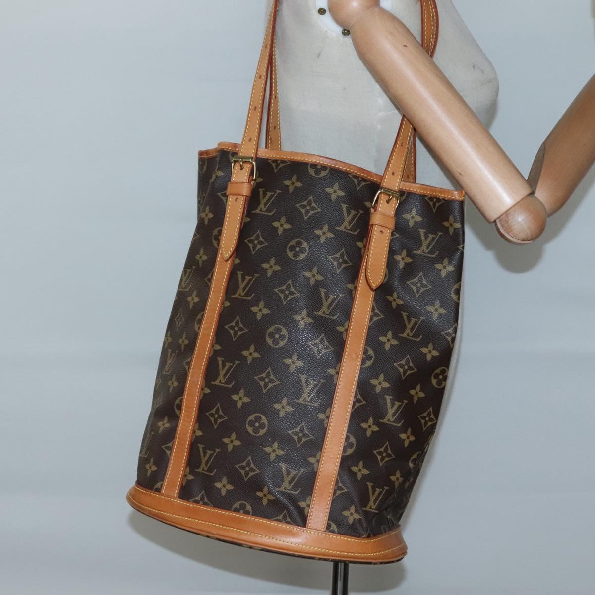 LOUIS VUITTON Monogram Bucket GM Shoulder Bag M42236 LV Auth gh479