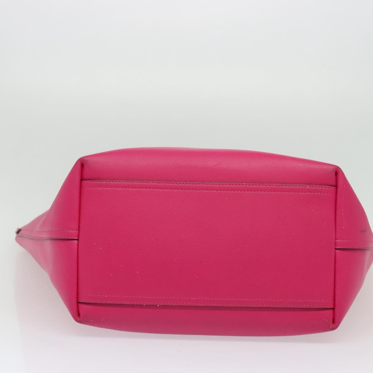MARNI Tote Bag Leather Pink Auth gh503