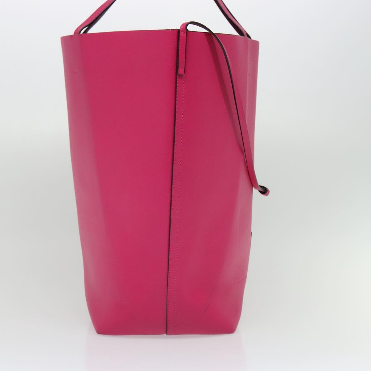 MARNI Tote Bag Leather Pink Auth gh503