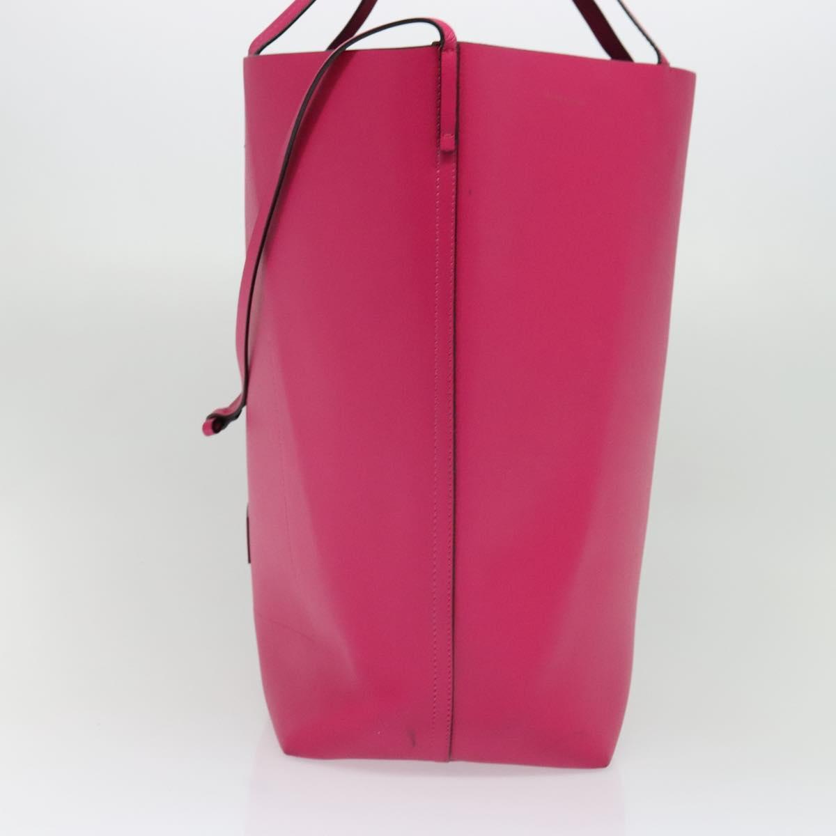 MARNI Tote Bag Leather Pink Auth gh503
