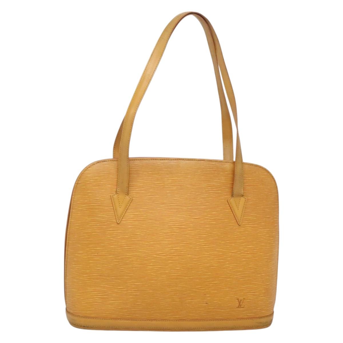 LOUIS VUITTON Epi Lussac Shoulder Bag Yellow M52289 LV Auth gh567