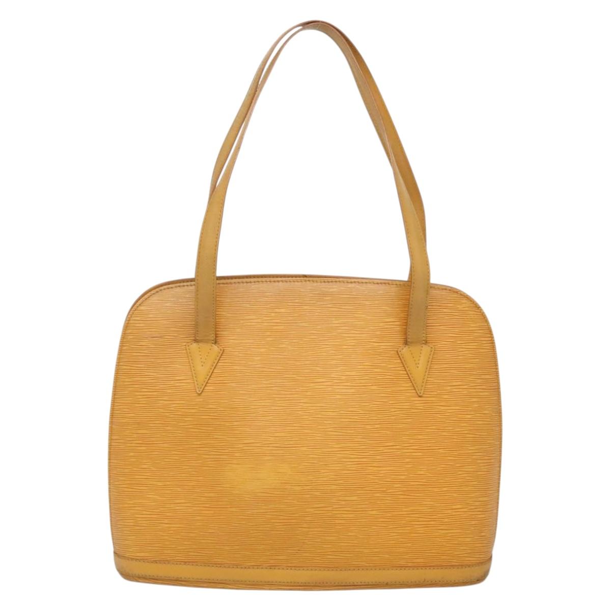 LOUIS VUITTON Epi Lussac Shoulder Bag Yellow M52289 LV Auth gh567
