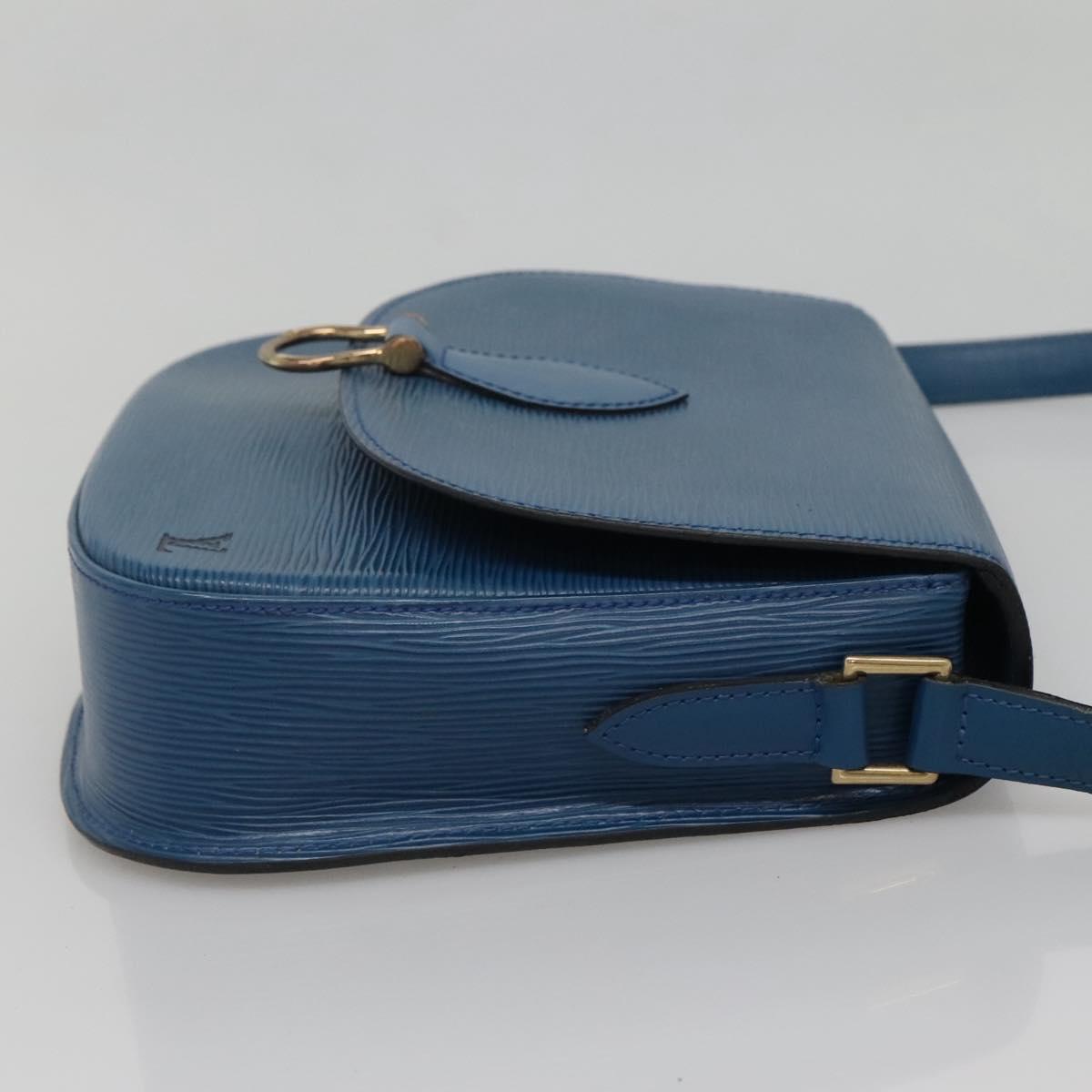 LOUIS VUITTON Epi Saint Cloud GM Shoulder Bag Toledo Blue M52195 LV Auth gh570