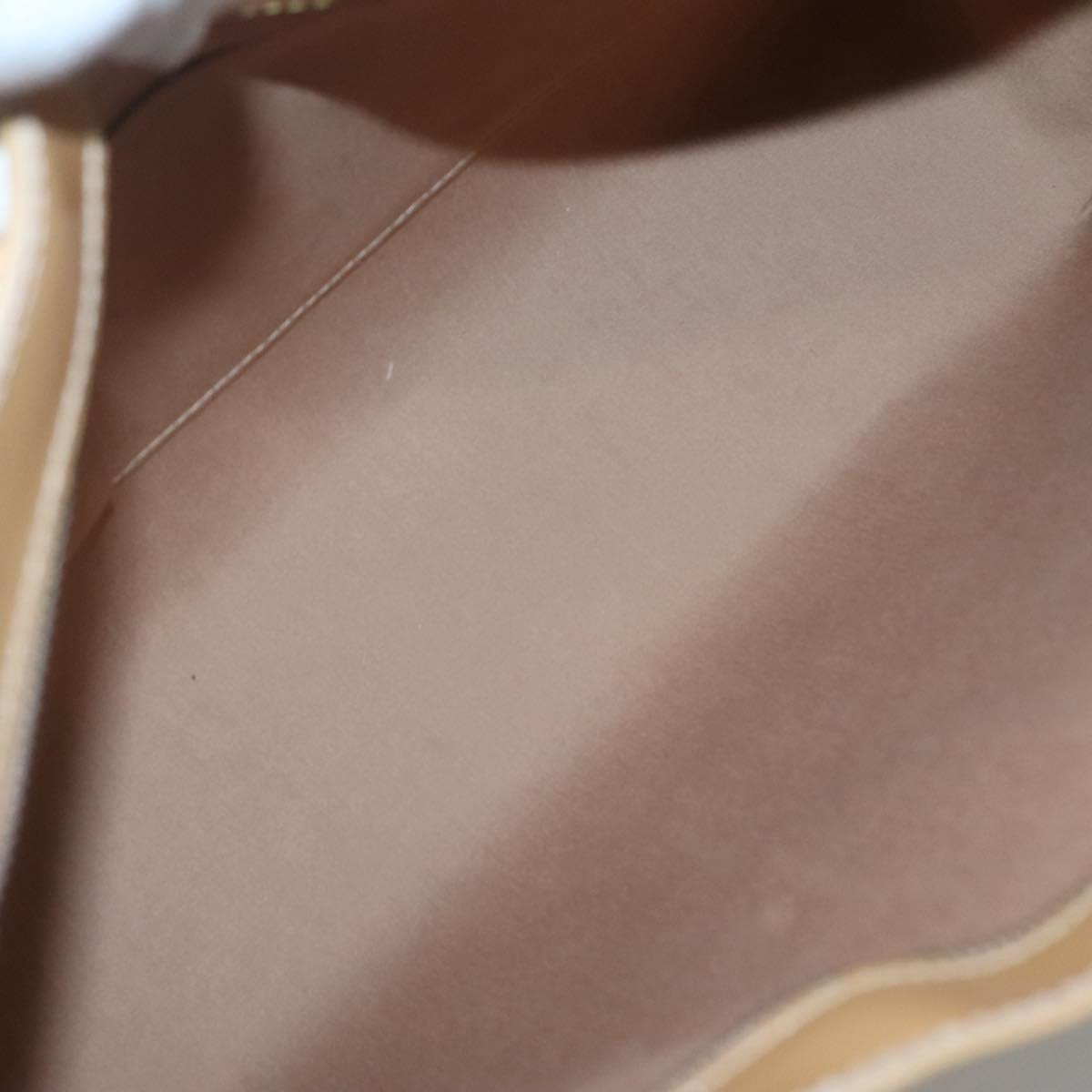 LOUIS VUITTON Monogram Vernis Brentwood Shoulder Bag Noisette M91511 Auth gh577