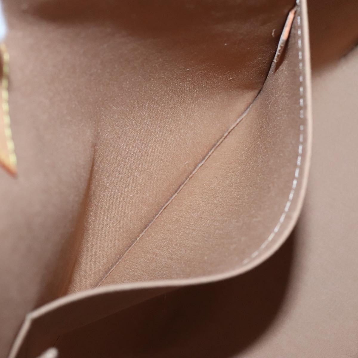 LOUIS VUITTON Monogram Vernis Brentwood Shoulder Bag Noisette M91511 Auth gh577