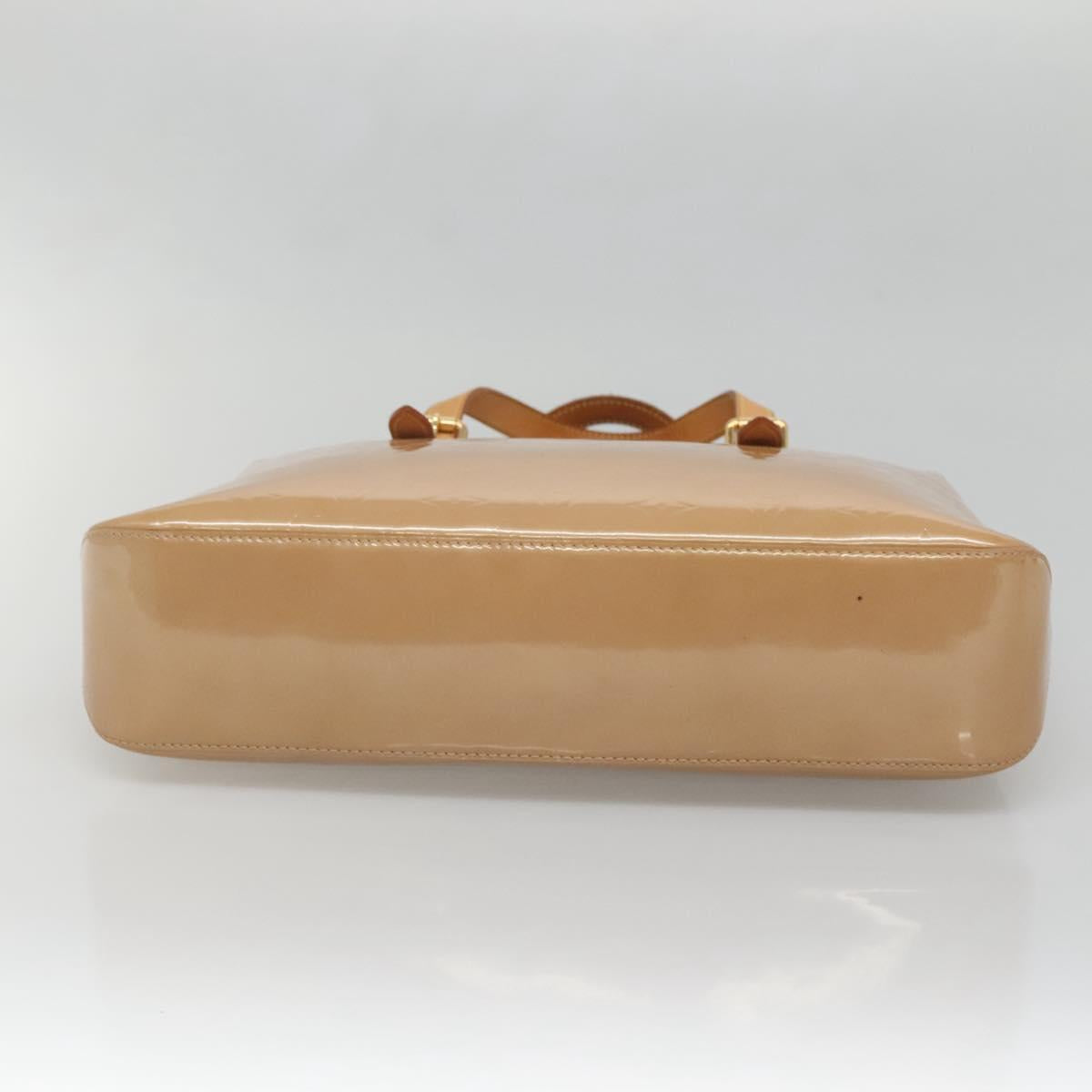 LOUIS VUITTON Monogram Vernis Brentwood Shoulder Bag Noisette M91511 Auth gh577