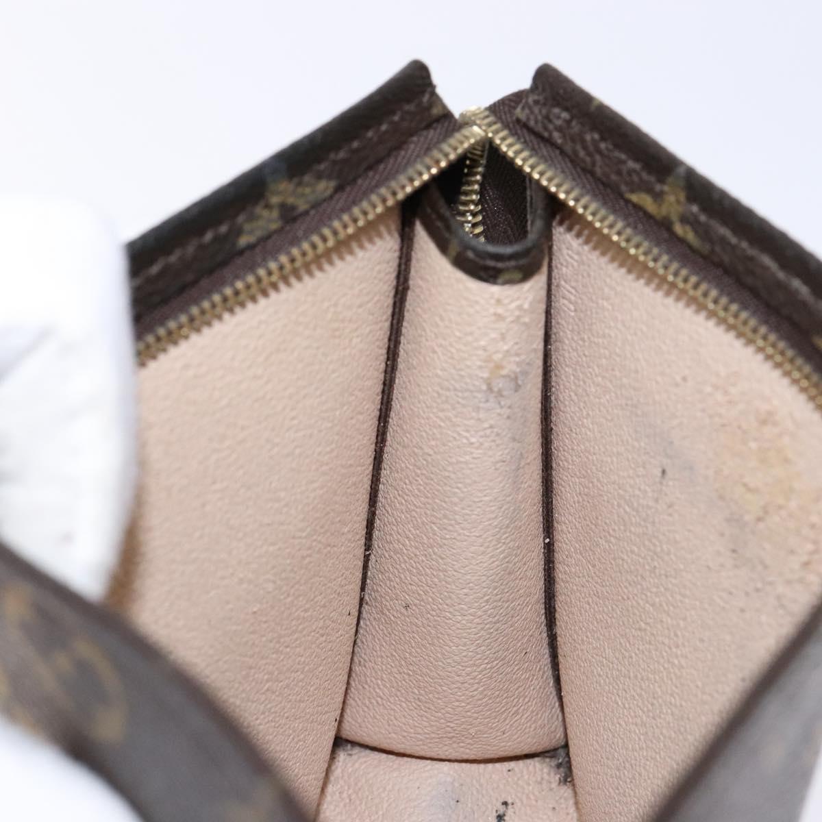 LOUIS VUITTON Monogram Poche Toilette 19 Pouch M47544 LV Auth gh597