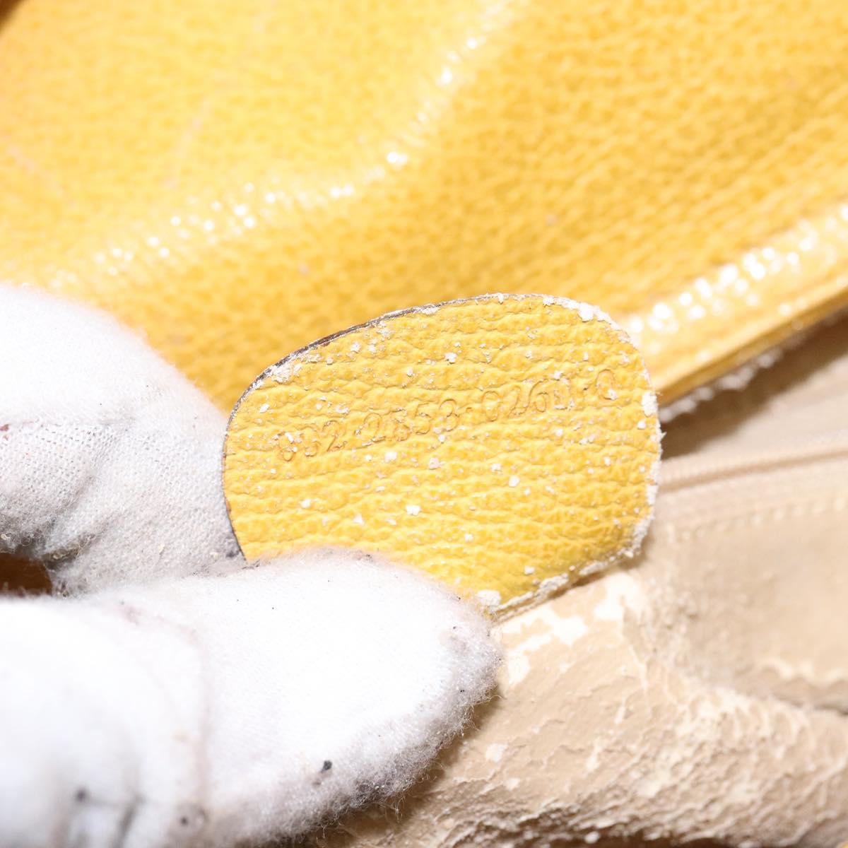 GUCCI Bamboo Hand Bag Suede Leather Yellow Gold 002 2853 0260 0 Auth gh602