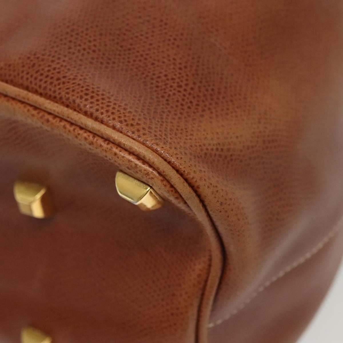 Salvatore Ferragamo Shoulder Bag Leather Brown Auth gh614
