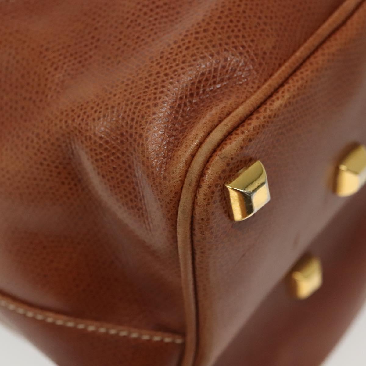 Salvatore Ferragamo Shoulder Bag Leather Brown Auth gh614