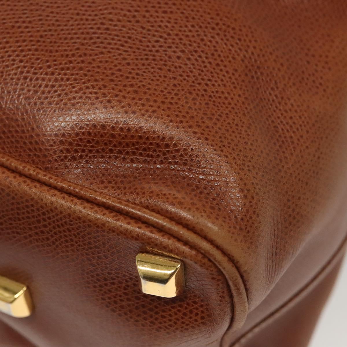 Salvatore Ferragamo Shoulder Bag Leather Brown Auth gh614
