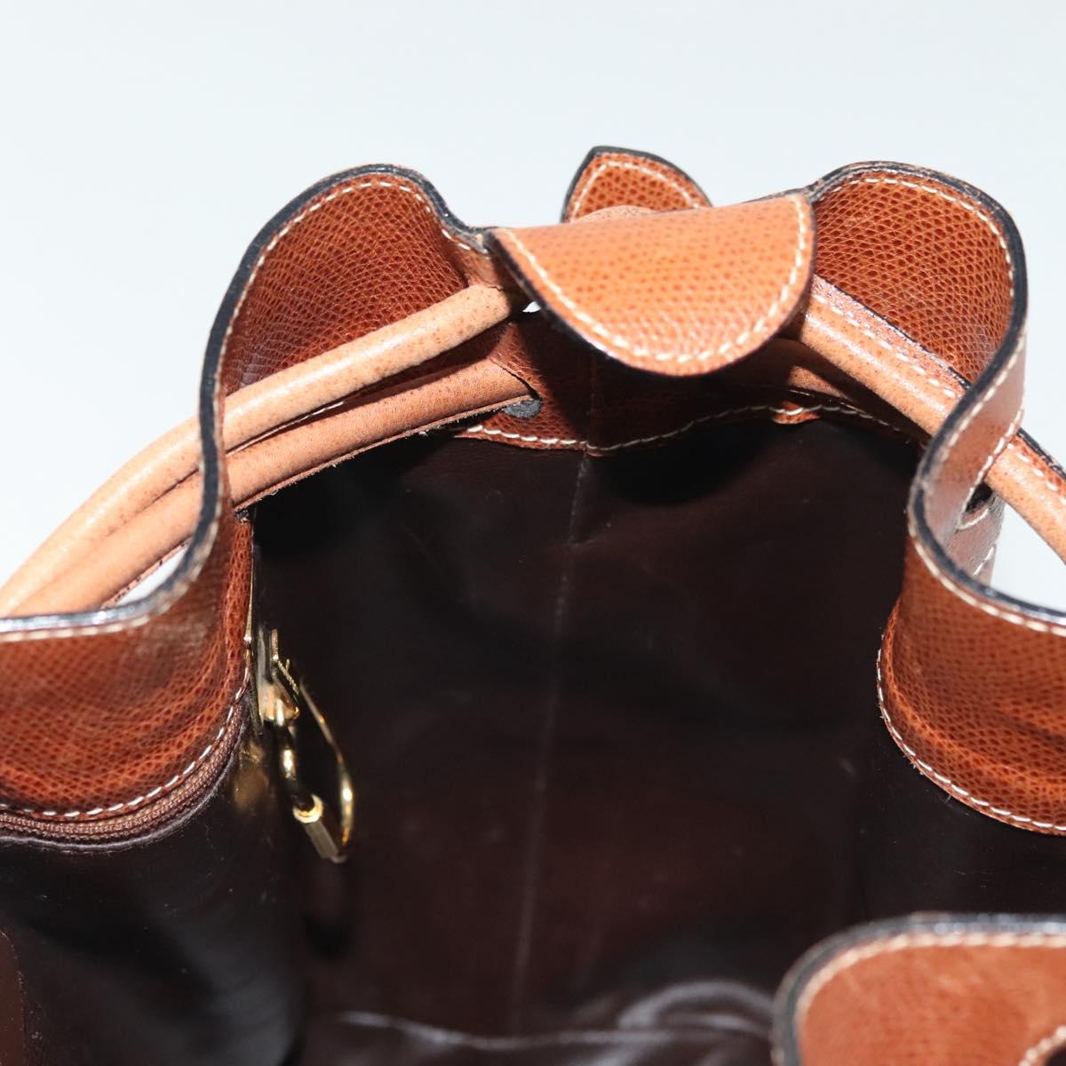 Salvatore Ferragamo Shoulder Bag Leather Brown Auth gh614