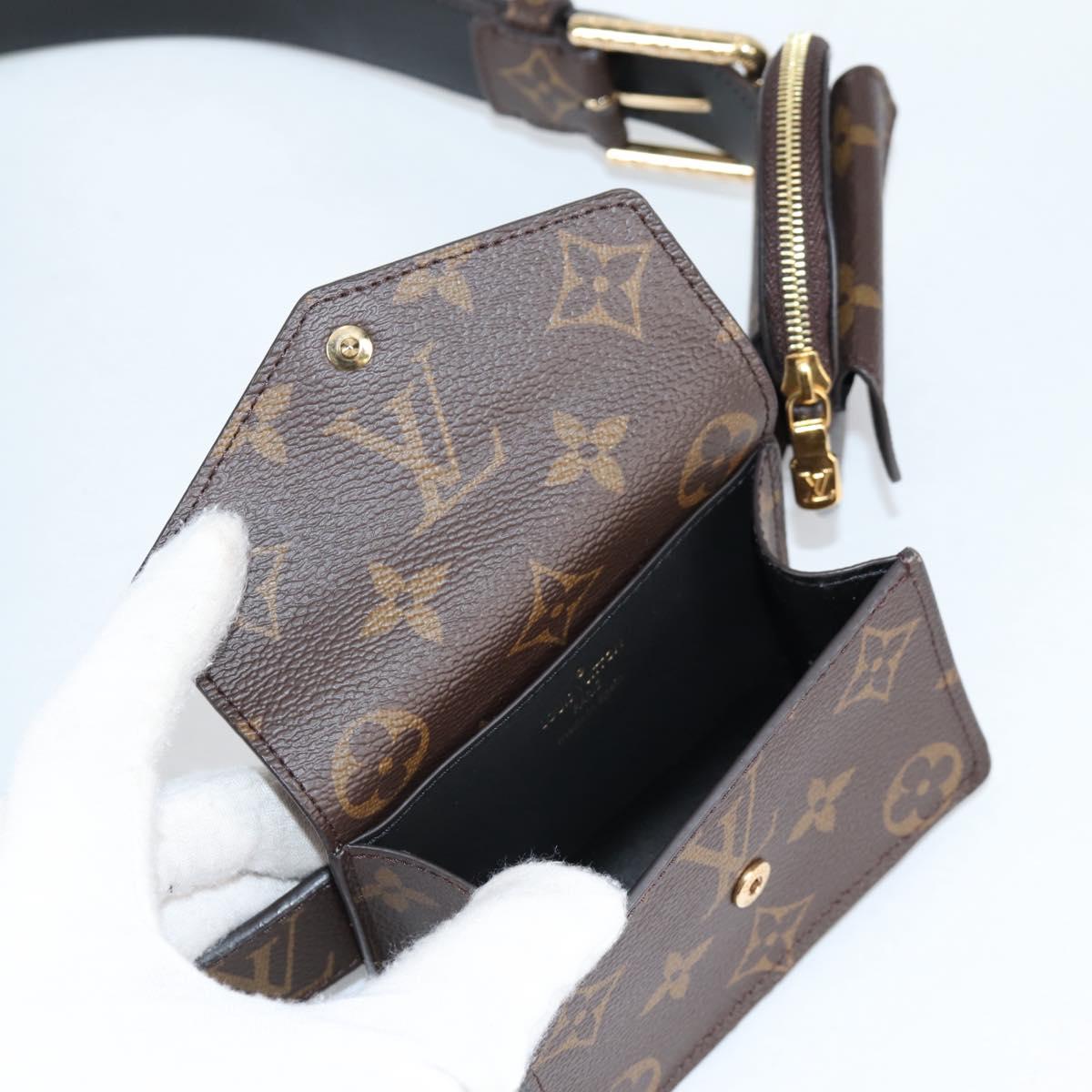 LOUIS VUITTON Monogram Ceinture Daily Multi Pocket Belt M0236 LV Auth gh628SAM