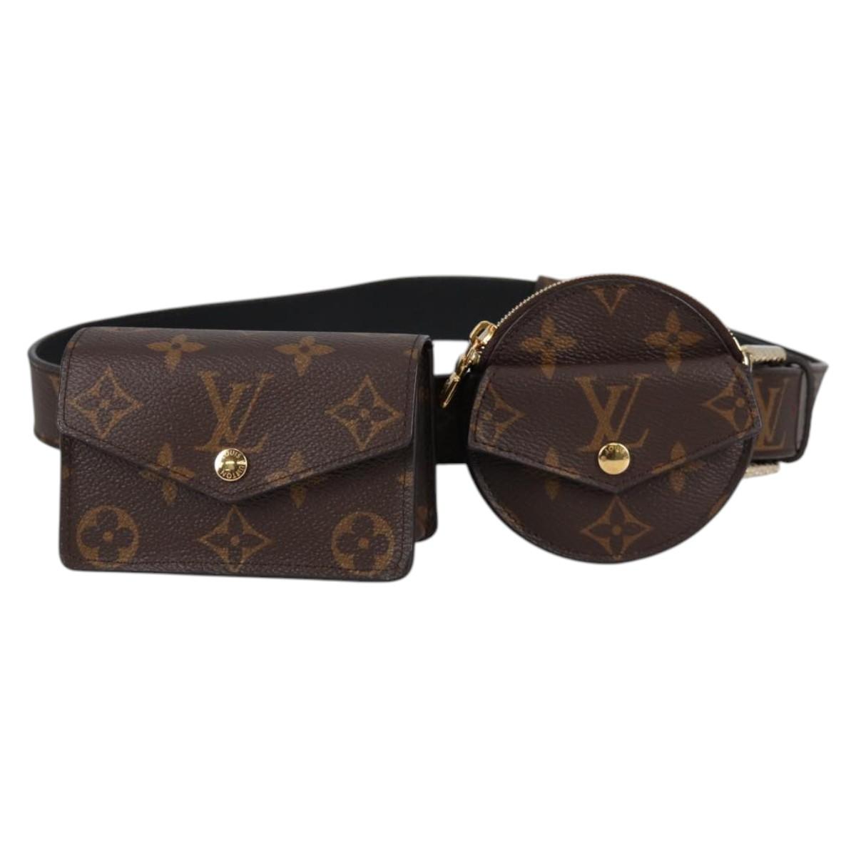 LOUIS VUITTON Monogram Ceinture Daily Multi Pocket Belt M0236 LV Auth gh628SAM